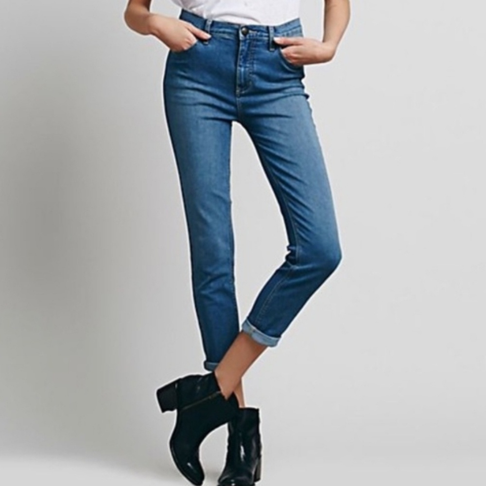 FREE PEOPLE High Waisted Jeans W 27 S